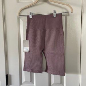 Everlane Seamless Bike Shorts Organic Cotton Light Purple Size XS/S